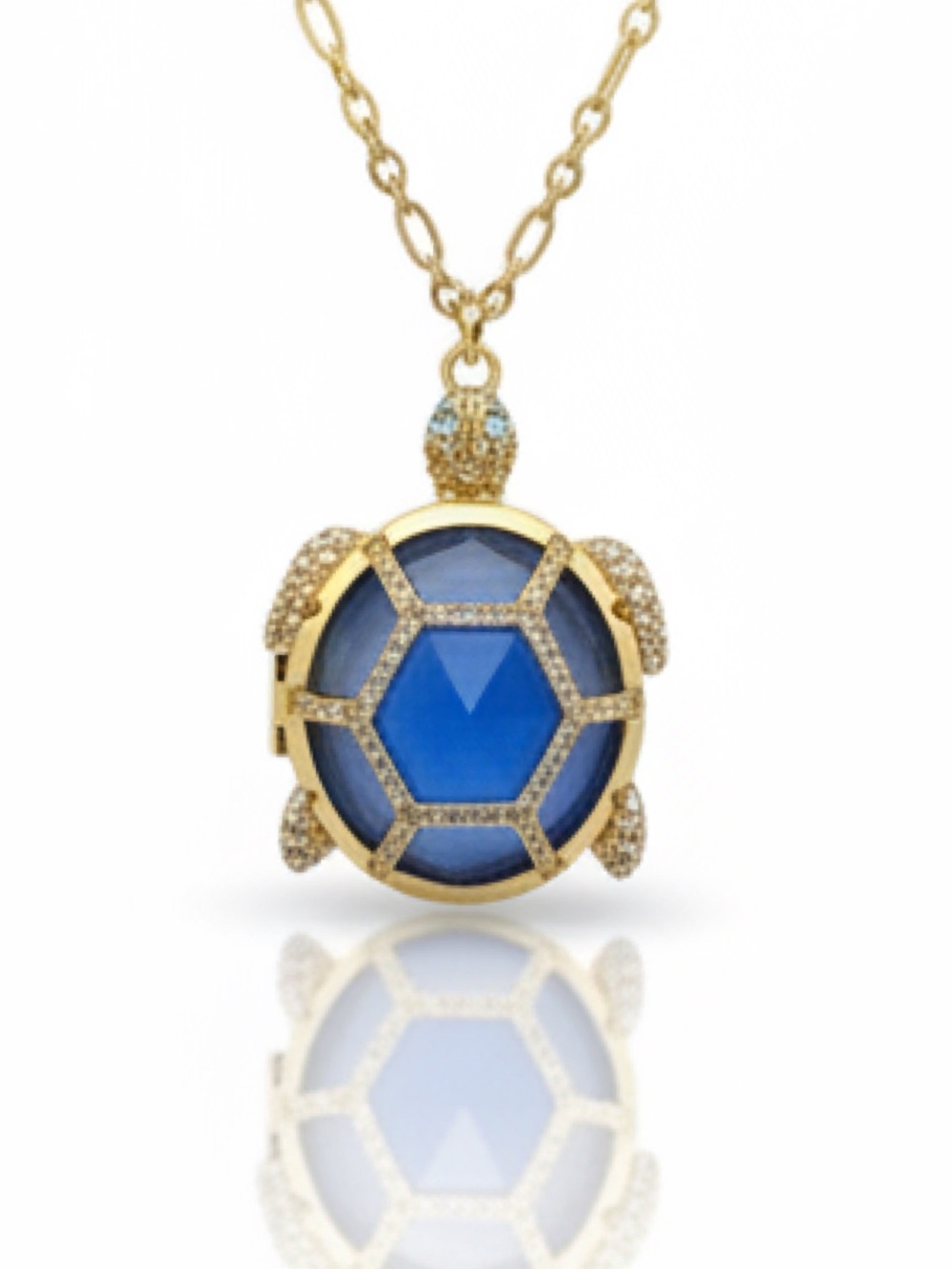 Kate Spade Paradise Found Sea Turtle Locket Pendant Necklace
